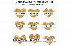 BIg SVG MONOGRAM BUNDLES - 9 Heart Split Monogram DXF PNG Product Image 3