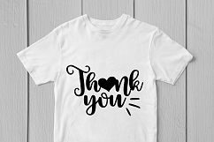 Thank You - SVG EPS DXF PNG Cutting Files Product Image 2