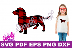 dachshund dog printable with svg files for cricut or silhouette use as clipart decal vinyl stencil vector cut files eps dxf png DIY iron on Product Image 1