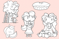 Apple Harvest Digital Stamps Product Image 3