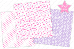 Fairy digital papers, Unicorn digital papers, Fairy patterns Product Image 4