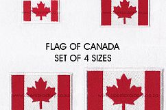 Flag of Canada Machine Embroidery Download Design Product Image 1