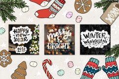 Cozy Christmas Lettering &amp; Clipart Product Image 7