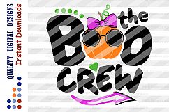 The boo crew svg files Pumpkin clipart Boo svg Girls shirts Product Image 2