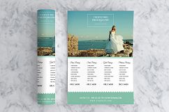 Teal Wedding Photography Pricelist Flyer  Product Image 3