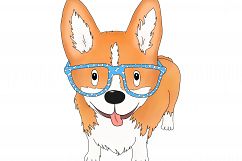 Corgi Dog with Glasses | Front and Rear view | PNG/JPEG Product Image 4