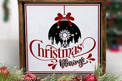 NEW! Farmhouse Christmas Blessings with Windmill SVG LL256C Product Image 2