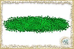 Green Shamrocks Clover Glitter Brush Strokes 24 PNG clipart Splashes  Product Image 21