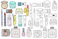 Hand drawn vector cosmetics set. Makeup. Product Image 2