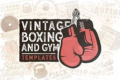 20 Vintage Boxing &amp; Gym Templates Product Image 1