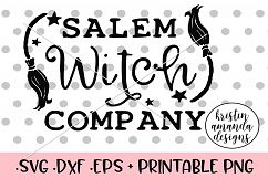 Salem Witch Company Farmhouse Halloween Fall SVG DXF EPS PNG Product Image 1