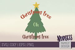 Christmas tree oh christmas tree | SVG DXF EPS PNG Product Image 1