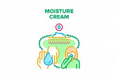 Moisture Cream Vector Concept Color Illustration Product Image 1