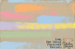 Long Dry Paint Stroke Photoshop Brushes Product Image 3