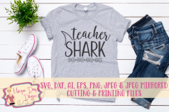 Teacher Shark SVG, DXF, AI, EPS, PNG, JPEG Product Image 1