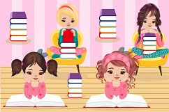 Alice back to school clipart, Alice back to school graphics Product Image 4