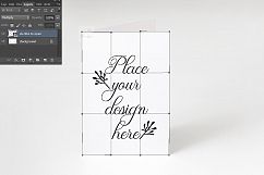 A6 A5 Greeting Card Invitation Mock up vertical psd Product Image 2