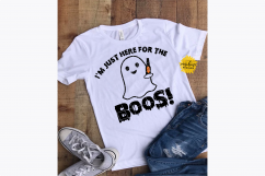 I&#039;M JUST HERE FOR THE BOOS | Halloween SVG DXF PNG Product Image 2