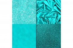Turquoise Textures Digital Paper Product Image 2