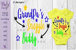Daddy&#039;s snuggle, Snuggle buddy, Pops snuggle, Grandpa, Fathers day svg, word art svg,  Product Image 5