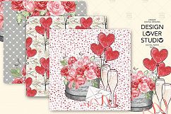 Be My Valentine digital paper pack Product Image 6