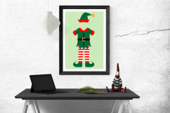 Christmas Elf Outfit SVG File Cutting Template Product Image 1