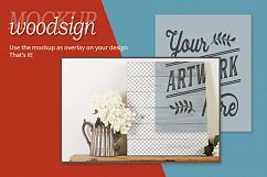 Instant photorealistic woodsign mockup Product Image 2