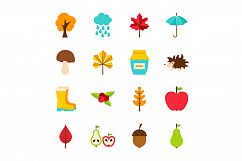 Autumn Flat Icons Product Image 2