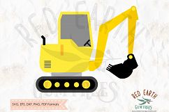 Construction digger truck in SVG,DXF,PNG,EPS,PDF format Product Image 1