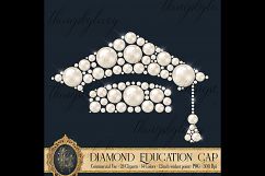28 Diamond &amp; Pearl Education Clip Arts, Pearl Graduation Kit Product Image 7