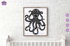 Zentangle Octopus svg Product Image 1