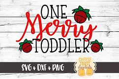 One Merry Toddler - Christmas SVG File Product Image 1