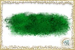Green Shamrocks Clover Glitter Brush Strokes 24 PNG clipart Splashes  Product Image 18