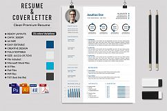 12 Clean Rsume Invoice and Letterhead Bundle Product Image 6