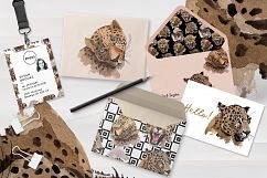 Leopard PNG watercolor set Product Image 5