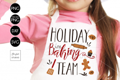 Holiday Baking Team CHRISTMAS SVG for Cricut Product Image 1