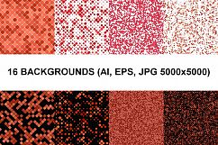 16 Seamless Square Backgrounds (AI, EPS, JPG 5000x5000) Product Image 1