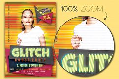Glitch House Party Flyer Template Product Image 2