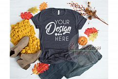Fall Bella Canvas Mockup Bundle T Shirt Flat Lay 12 Images Product Image 11