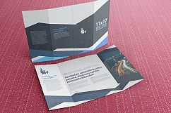 11x17 Four Panel Roll Fold Brochure Mockup Product Image 4