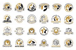 Automobile, car repairing service logos Product Image 1