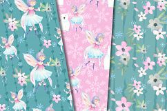 Winter fairy digital patterns Product Image 3