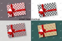 Smart Gift Box Mockup. Top view Product Image 1
