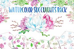 WATERCOLOR SUCCULENTS PACK Product Image 1