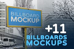 Billboards Mockups in Winter Product Image 1