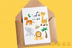 Safari Animals cutting files svg, dxf, pdf, eps included - cut files for cricut and silhouette - Cutting Files SG Product Image 4