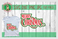 Merry Christmas - Fancy Layer- SVG Cut File Product Image 1