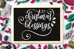 Christmas SVG Cut File - Christmas Blessings SVG DXF PNG EPS Product Image 4