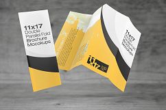 11×17 Double parallel Fold Brochure Mockups Product Image 2