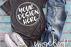 Gray t shirt mock up 6487 Product Image 2